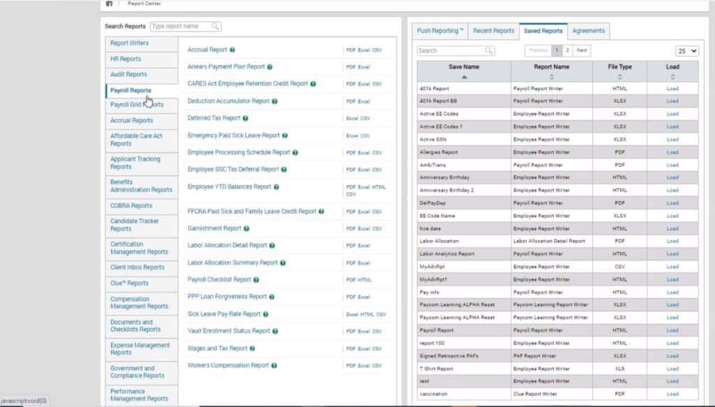 Paycom Payroll Reports